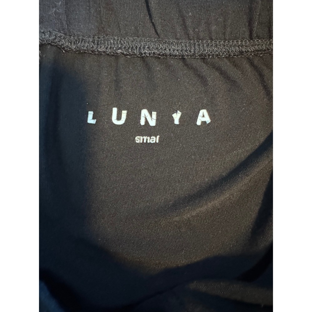 Lunya Soft Draped Jogger Black Relaxed Drop Crotch Lounge Pants Small‎ - Picture 6 of 6